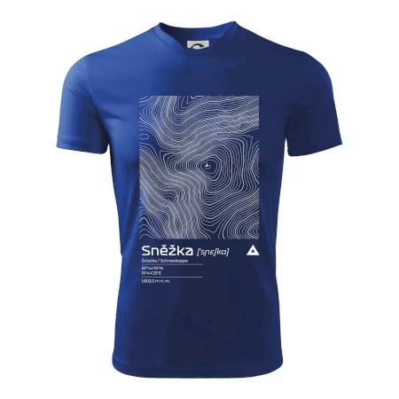 Sněžka - vrstevnice v obdélníku