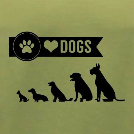 I love dogs - tlapka
