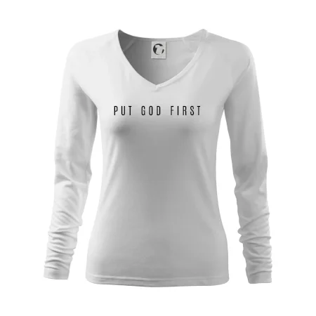 Put God first slabý nápis