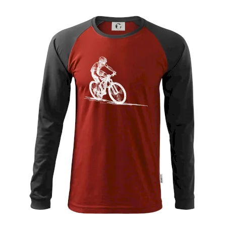 MTB kreslený cyklista
