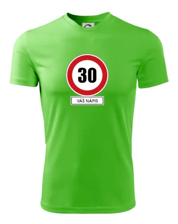 Dopravní značka - rychlost 30 - váš nápis