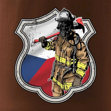 Hasič erb - Česká vlajka