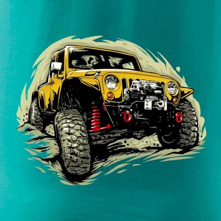 Žlutý offroad s navijákem