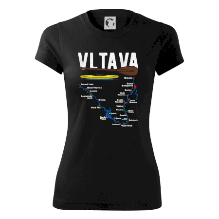 Mapa řeky Vltavy