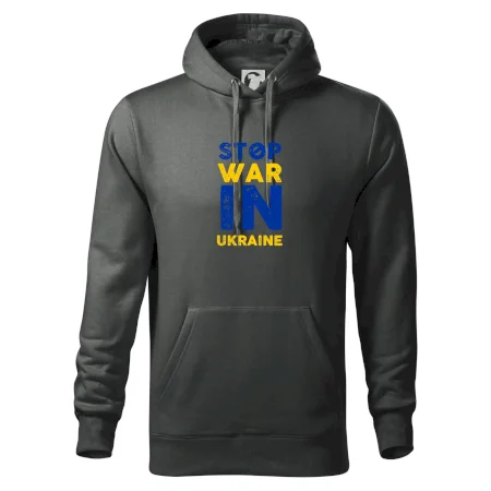 Barevný nápis Stop war in ukraine