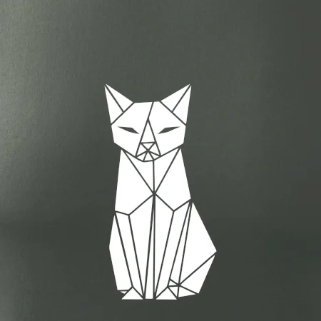 Origami kočka zepředu