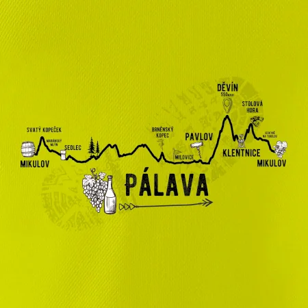 Profil kopců - Kolem Pálavy