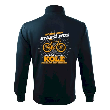 Starší muž - cyklista silniční kolo