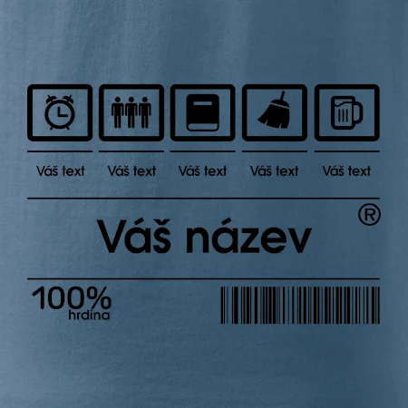 Čárový kód - Vlastní text