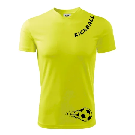 Kickball nápis šikmo