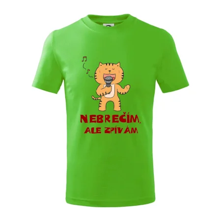 Nebrečím, ale zpívám