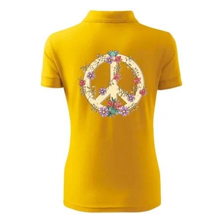 Peace symbol pískový