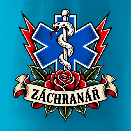 Záchranář - růže a hvězda