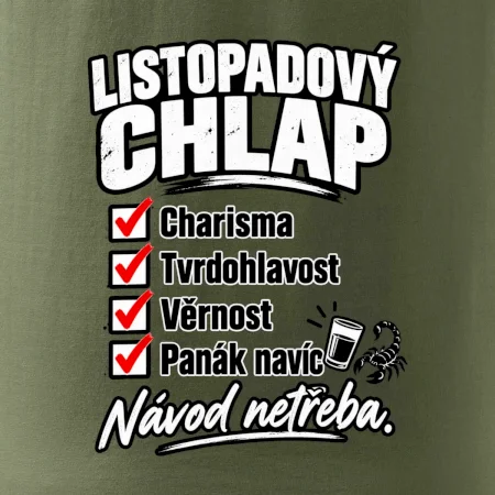 Listopadový chlap charisma a panák navíc