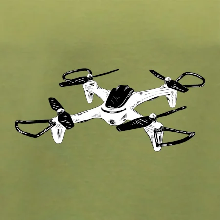 Dron kresba