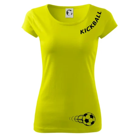 Kickball nápis šikmo
