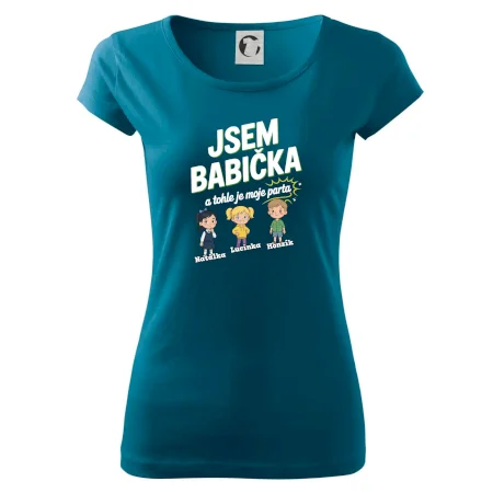 Babička a její parta (obrázky a jména vnuků)