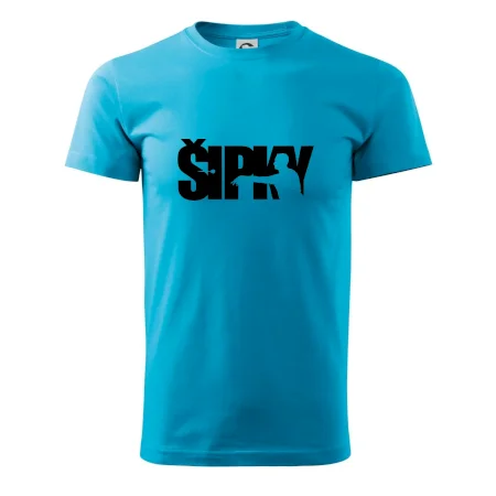 Šipky - nápis se šipkařem