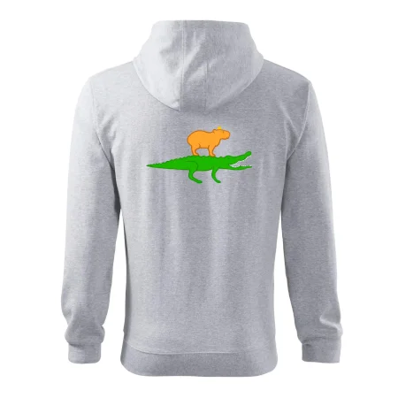 Kapybara na krokodýlovi (Moňas)