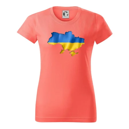 Ukrajina vlajka mapa