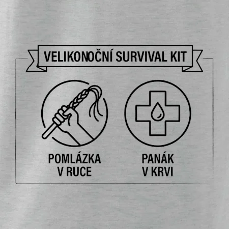 Velikonoční survival kit Pomlázka v ruce, panák v krvi