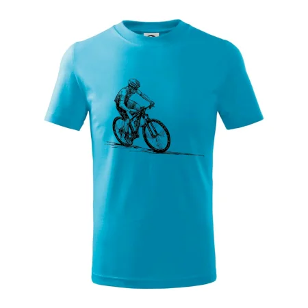 MTB kreslený cyklista