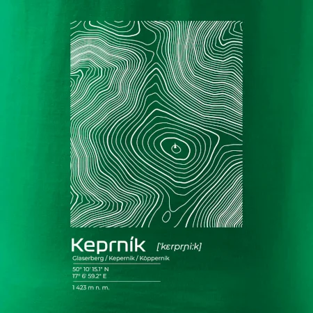 Keprník - vrstevnice v obdélníku