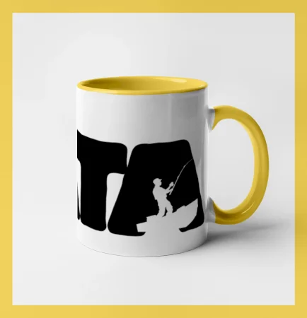 Táta nápis - rybář
