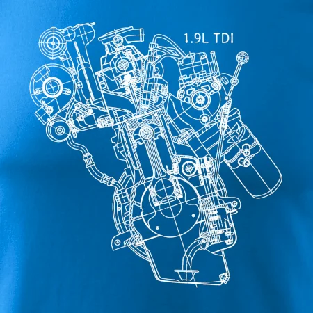 Motor Škoda/ VW 1.9L  TDI z boku