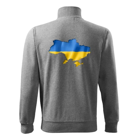 Ukrajina vlajka mapa