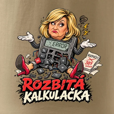 Alenka - rozbitá kalkulačka