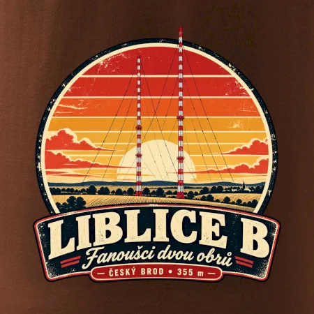 Liblice B retro odznak dvou vysílačů