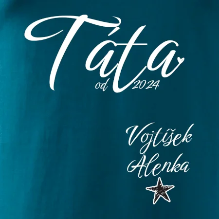 Táta od roku + jména dětí dole vlevo