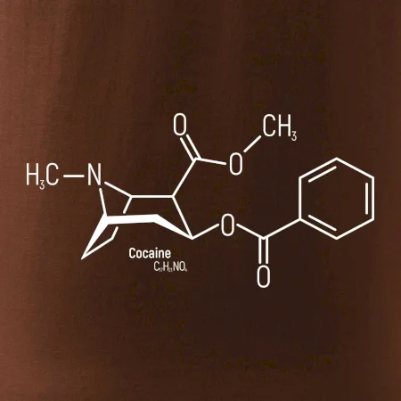 Molekulární struktura Cocaine Kokain