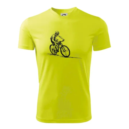 MTB kreslený cyklista
