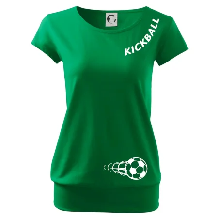Kickball nápis šikmo