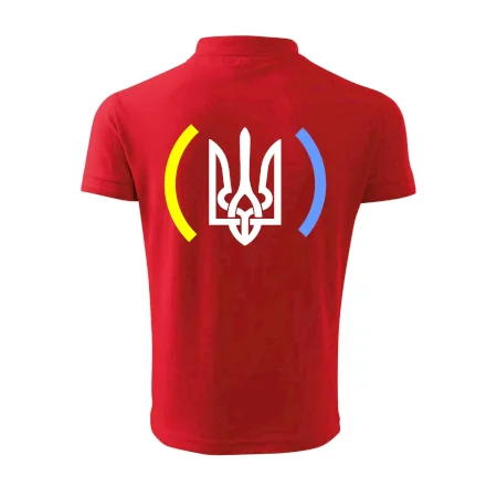 Ukrajina trojzubec s barvami