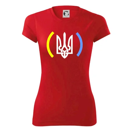 Ukrajina trojzubec s barvami