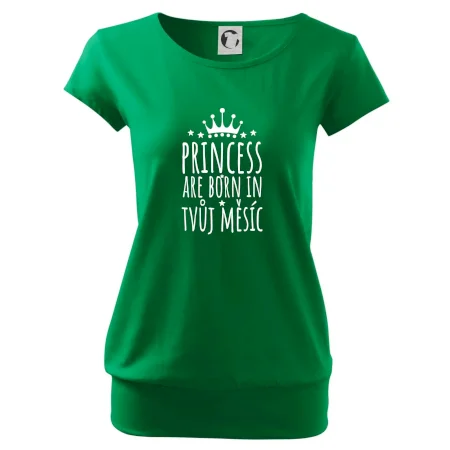 Princesses are born in (vlastní nápis měsíc narození)
