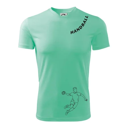 Handball nápis šikmo
