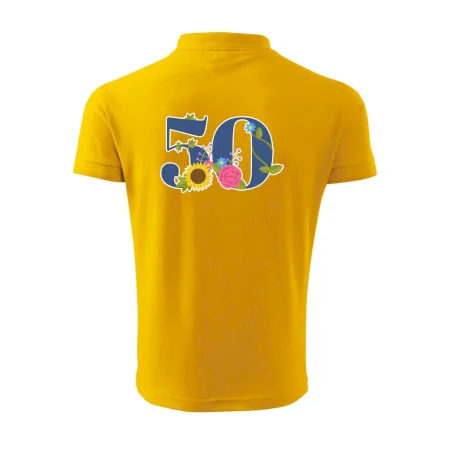 Květinové číslo kreslené - 50