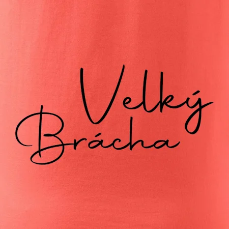 Velký brácha - nápis na zádech
