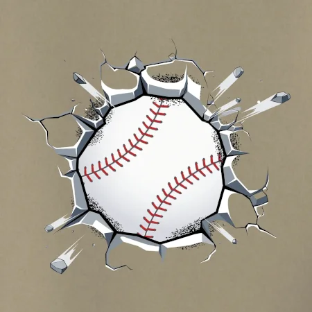Baseball míč v triku