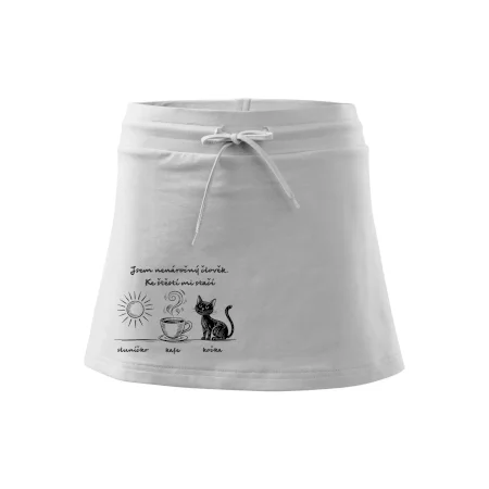 Jsem nenáročný člověk. Ke štěstí mi stačí sluníčko kafe kočka