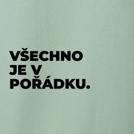 VŠECHNO JE V POŘÁDKU.
