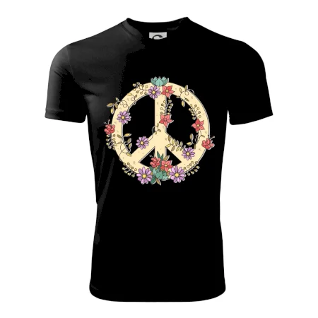Peace symbol pískový
