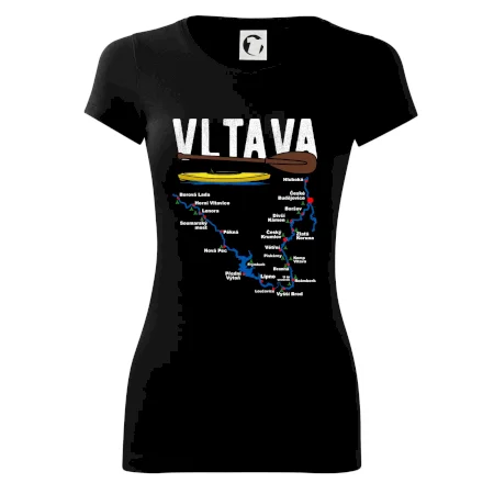 Mapa řeky Vltavy