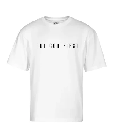 Put God first slabý nápis