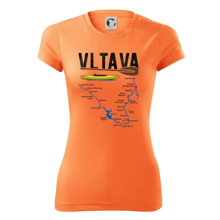 Mapa řeky Vltavy