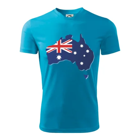 Austrálie - vlajka mapa
